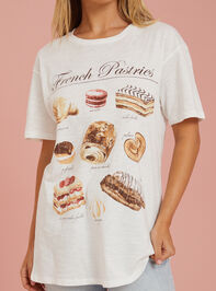 French Pastries Graphic Tee Detail 2 - TULLABEE