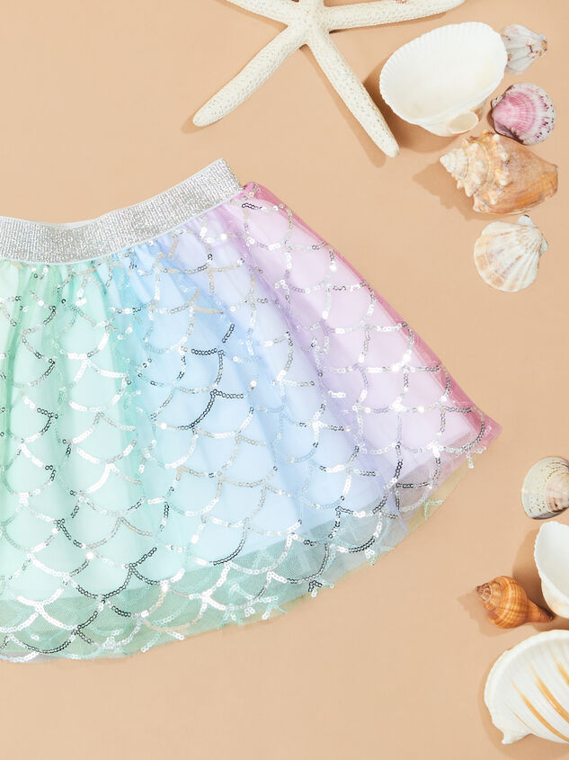 Rainbow Mermaid Tutu Detail 2 - TULLABEE
