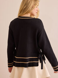 Varsity Side Tie Pullover Detail 5 - TULLABEE