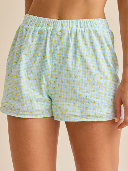 Laurel Lemon Boxer Shorts - TULLABEE