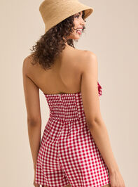 Aurabell Gingham Romper Detail 4 - TULLABEE