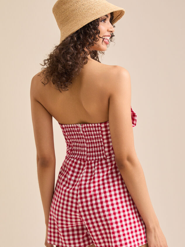 Aurabell Gingham Romper Detail 4 - TULLABEE