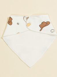 Cowboy Hats Bib Detail 2 - TULLABEE