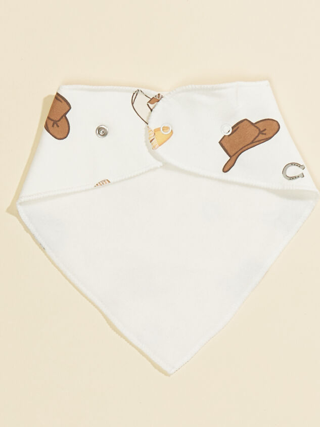 Cowboy Hats Bib Detail 2 - TULLABEE