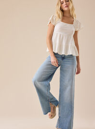 Marcy High Rise Slit Jeans - TULLABEE