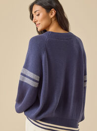 Brynn Ski Varsity Sweater Detail 5 - TULLABEE