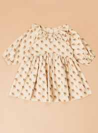 Anne Floral Corduroy Dress and Bloomer Set Detail 3 - TULLABEE