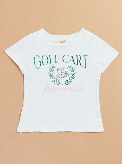 Golf Cart Princess Graphic Tee - TULLABEE