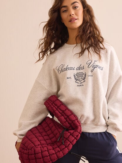 Chateau des Vignes Embroidered Pullover - TULLABEE
