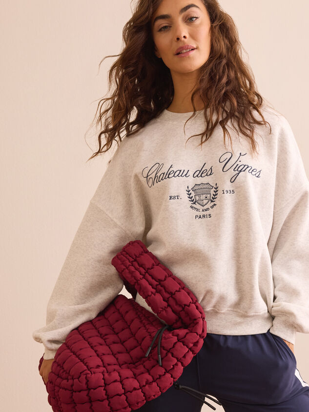Chateau des Vignes Embroidered Pullover - TULLABEE