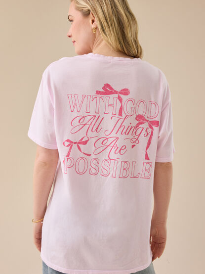 With God Oversize Graphic Tee - TULLABEE