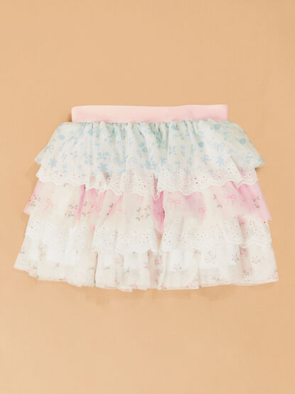 Floral and Lace Tutu Skirt - TULLABEE