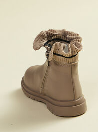 Rylee Ruffle Booties Detail 2 - TULLABEE