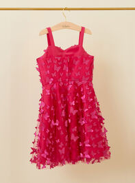 Eliana Youth Butterfly Dress Detail 2 - TULLABEE