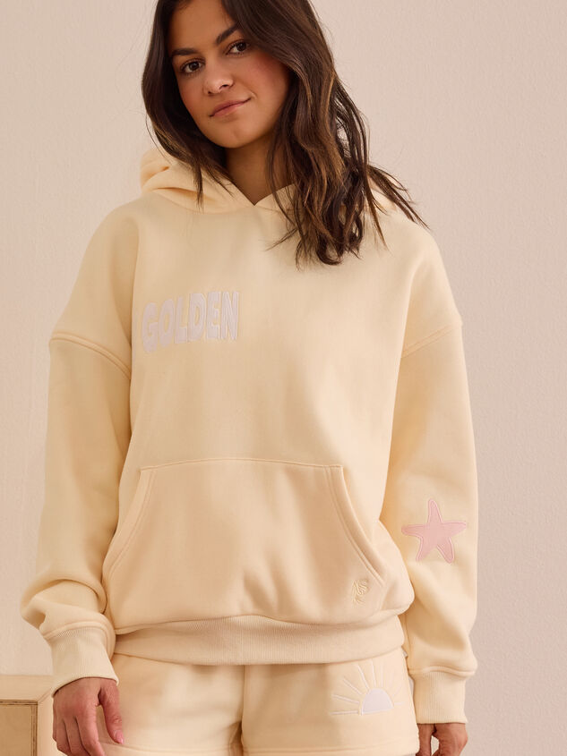 Stay Golden Hoodie Detail 3 - TULLABEE