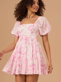 Reilly Floral Mini Dress Detail 2 - TULLABEE