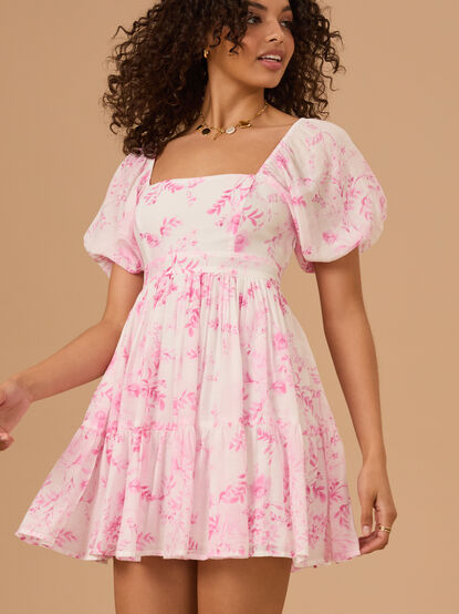 Reilly Floral Mini Dress - TULLABEE
