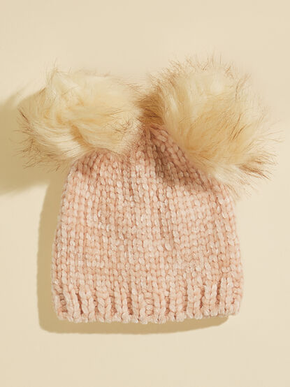 Chenille Pom Pom Beanie - TULLABEE