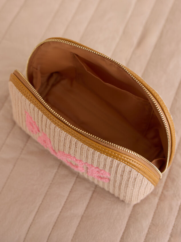Face Knit Makeup Bag Detail 3 - TULLABEE