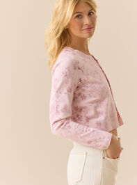 Carly Floral Cardigan Detail 5 - TULLABEE