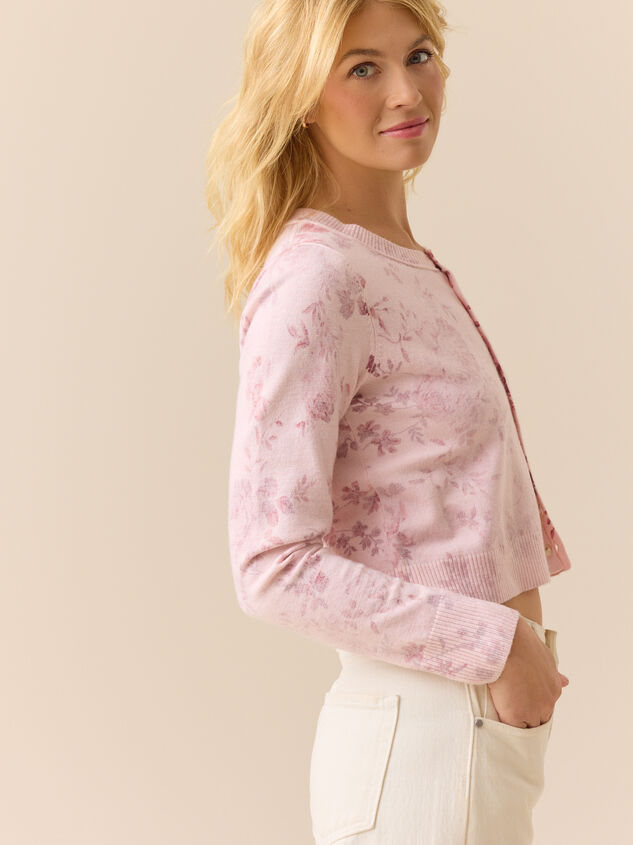 Carly Floral Cardigan Detail 5 - TULLABEE