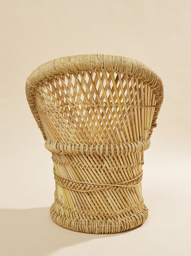 Woven Bamboo and Rope Chair Detail 3 - TULLABEE