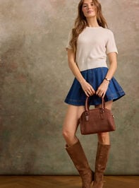 Nova Cashmere Cropped Sweater Detail 4 - TULLABEE