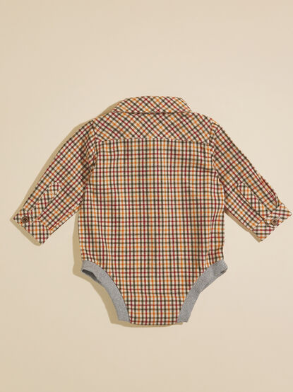 Jasper Plaid Romper by Me + Henry - TULLABEE
