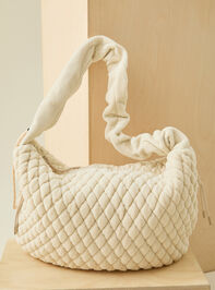 Velour Quilted Cary All Bag - TULLABEE