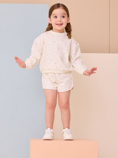 Emerson Floral Bow Sweatshirt - TULLABEE