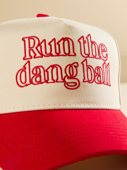 Run The Dang Ball Trucker Hat - TULLABEE