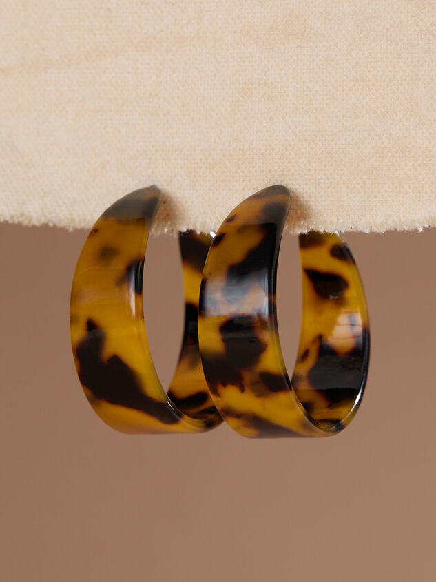 Azura Wide Resin Hoop - TULLABEE