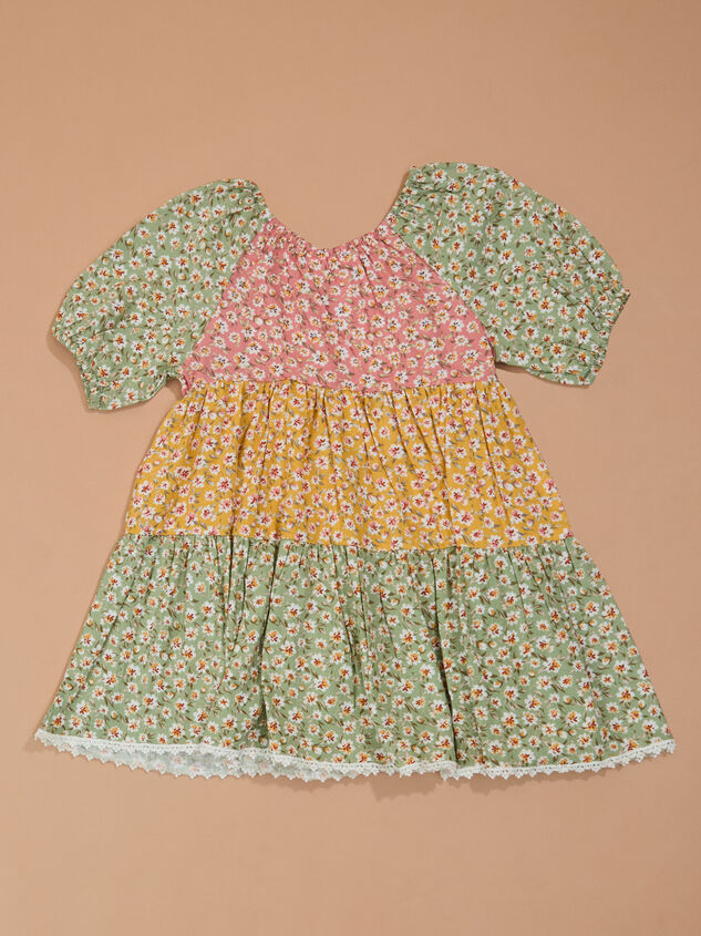 Landon Floral Baby Dress and Headband Set Detail 2 - TULLABEE