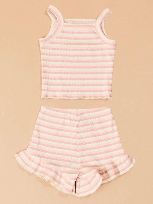 Ellie Stripe Tank Set Detail 2 - TULLABEE