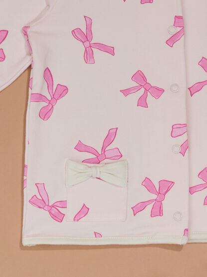 Melissa Bow Collared Toddler Jacket - TULLABEE