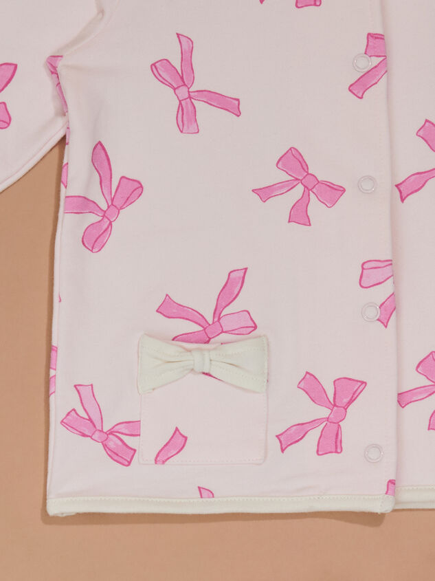 Melissa Bow Collared Toddler Jacket Detail 2 - TULLABEE