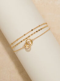 18K Gold Dipped Interlocked Bracelet - TULLABEE