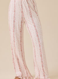 Marli Floral Lounge Pant Detail 3 - TULLABEE