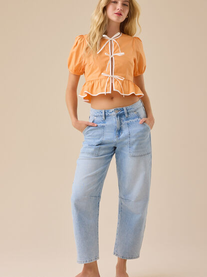 Brett Puff Sleeve Top - TULLABEE