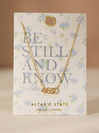 Be Still and Know Charm Necklace - TULLABEE