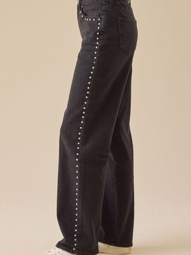 Tyler Studded Jeans Detail 4 - TULLABEE