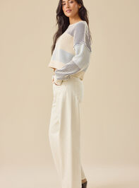 Sloane Ribbed Striped Sweater Detail 2 - TULLABEE