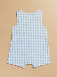 Gingham Easter Bunny Jon Jon by Mud Pie Detail 3 - TULLABEE