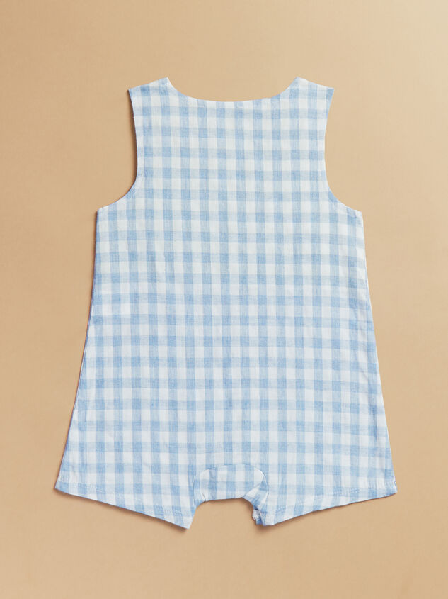 Gingham Easter Bunny Jon Jon by Mud Pie Detail 3 - TULLABEE