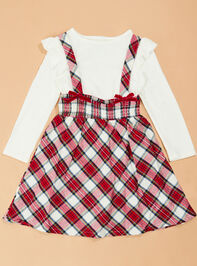 Charlie Baby Plaid Dress Overall with Top - TULLABEE