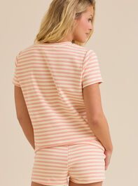 Sherry Stripe Tee Detail 5 - TULLABEE