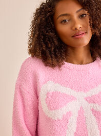 Teddy Bow Pullover Detail 2 - TULLABEE