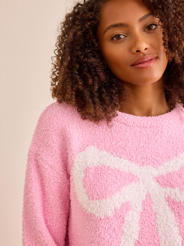 Teddy Bow Pullover Detail 2 - TULLABEE