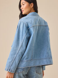 Lucia Denim Jacket Detail 6 - TULLABEE