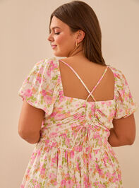 Carissa Floral Babydoll Dress Detail 7 - TULLABEE